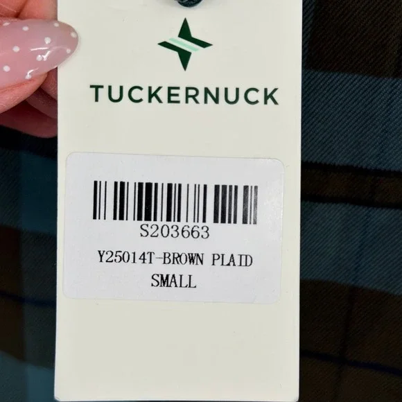 Tuckernuck Isle of Skye Callahan Shirt Dress Size S Plaid Brown Academia NWT - Picture 9 of 13